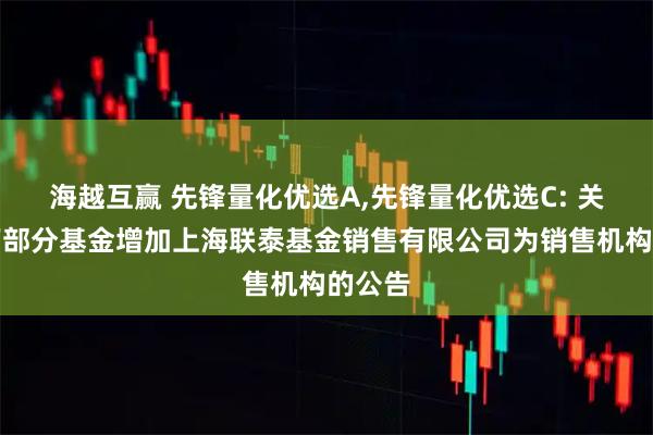 海越互赢 先锋量化优选A,先锋量化优选C: 关于旗下部分基金增加上海联泰基金销售有限公司为销售机构的公告